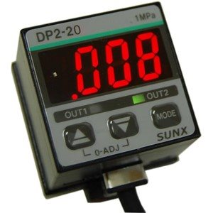SunX Panasonic DP2-20Z Digital Display Pressure Sensor Vac 0-15 PSI Program Q53 