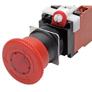 OMRON A22ELM24A01 E-STOP RED ILLUM TURN