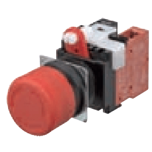 OMRON A22ES01 E-STOP RED MUSH TURN-RES 1