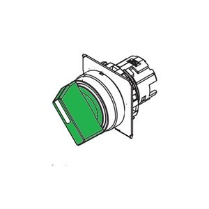 OMRON 22MM SEL SW 2 POS SPRING RET GREEN