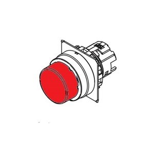 OMRON 22MM EXTENDED MOM PB RED
