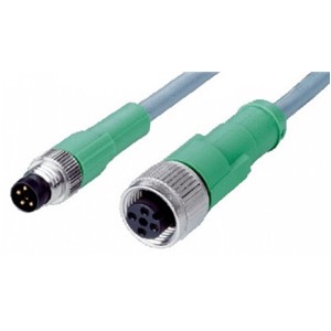 OPTEX CABLE M12 MALE TO M8 4 PIN FEM 2M