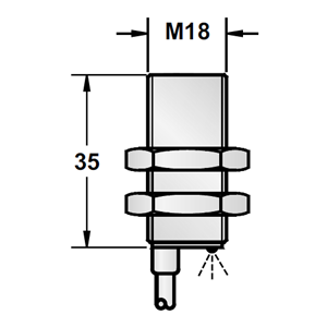 RAMCO M18 IND PROX METAL 8MM  NPN CBL