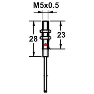 RAMCO M5 IND PROX METAL 0.8MM  NPN CBL