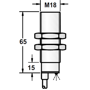 RAMCO M18 IND PROX METAL 12MM  NPN CBL