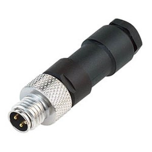 RAMCO M8 3P MALE STRAIGHT CONNECTOR