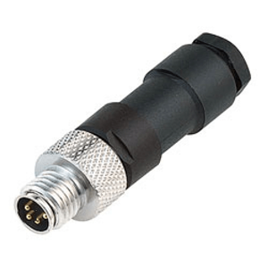 RAMCO M8 4P MALE STRAIGHT CONNECTOR