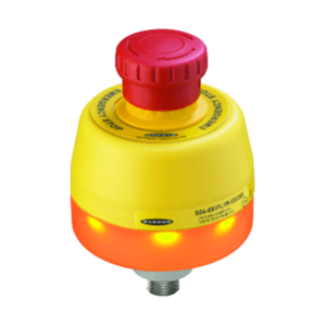 BANNER SSA-EB1 30MM E-STOP YELLOW RED FL