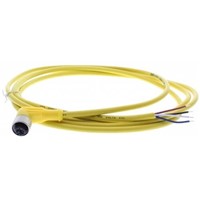 RAMCO M12 4P 90 DEGREE FEMALE CABLE 2M