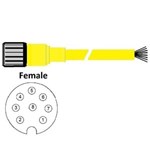 RAMCO M12 8P FEMALE STRAIGHT CABLE 5M
