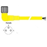 RAMCO M8 3P FEMALE RIGHT ANGLE CABLE 5M