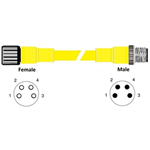 RAMCO M8 4P FEMALE/MALE CABLE 5M