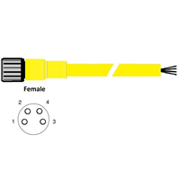 RAMCO M8 4P STRAIGHT FEMALE CABLE 5M